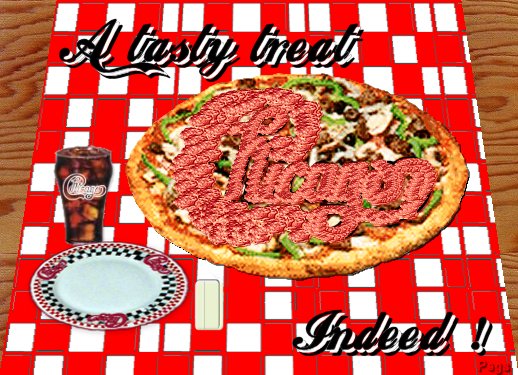 A Tasty Treat  Pizza.